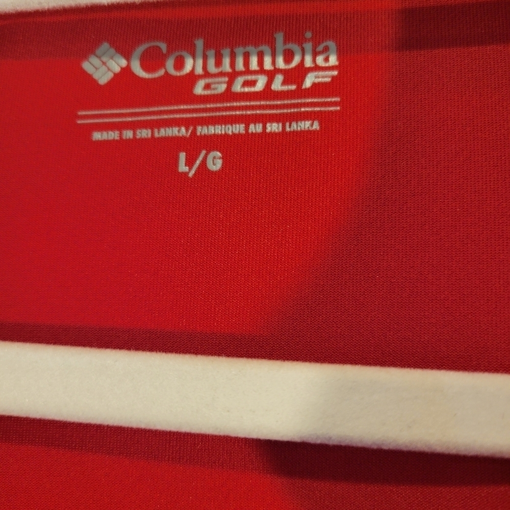Columbia Men's Red Polo Shirt - Picture 3 of 5